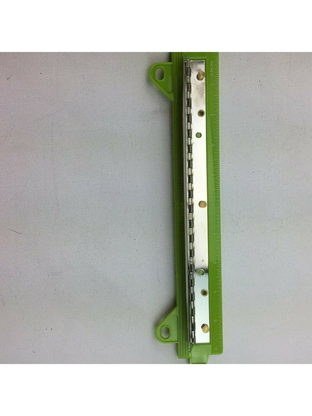 Lime Green Notebook 3 Hole Paper Punch Ruler Office School Supply Binder